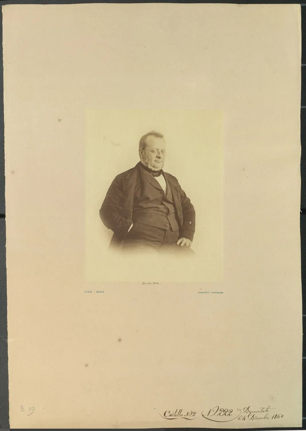 Ritratto di Camillo Benso conte di Cavour
